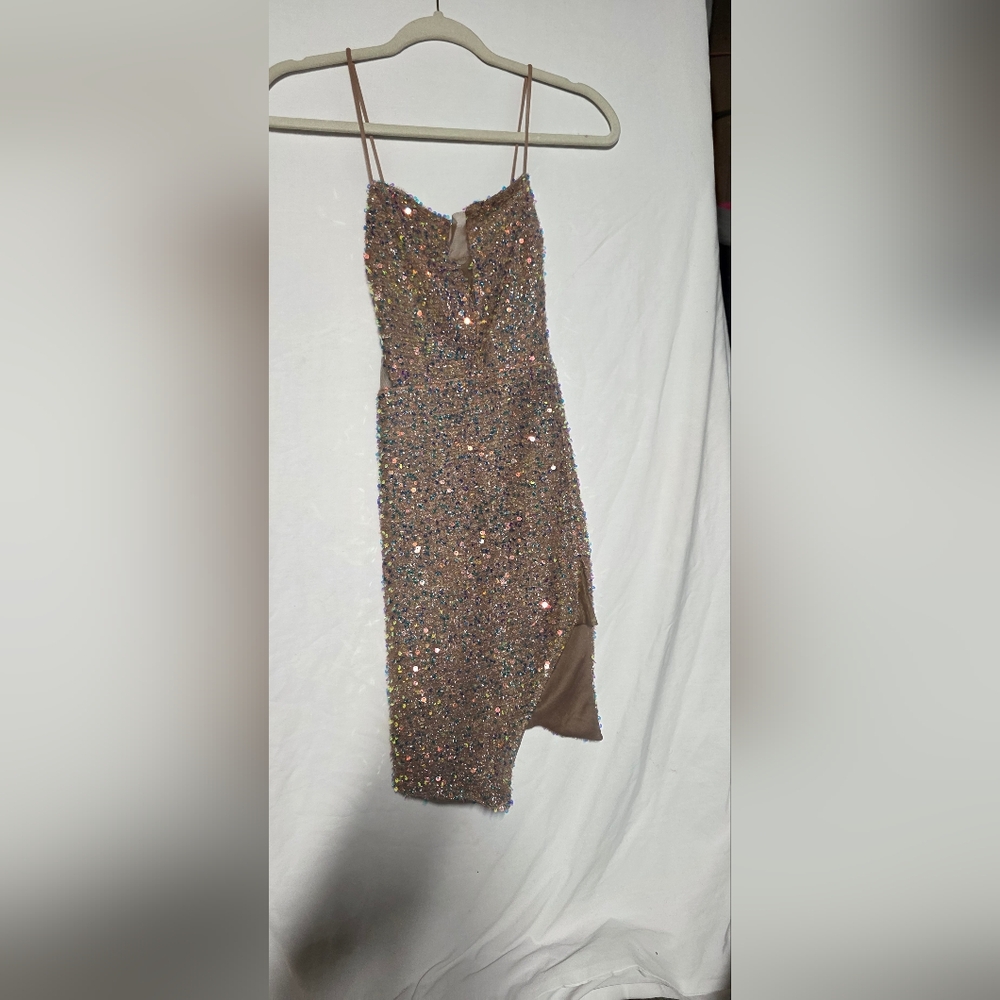 Fashion Nova Glittering Sequin Mini Dress